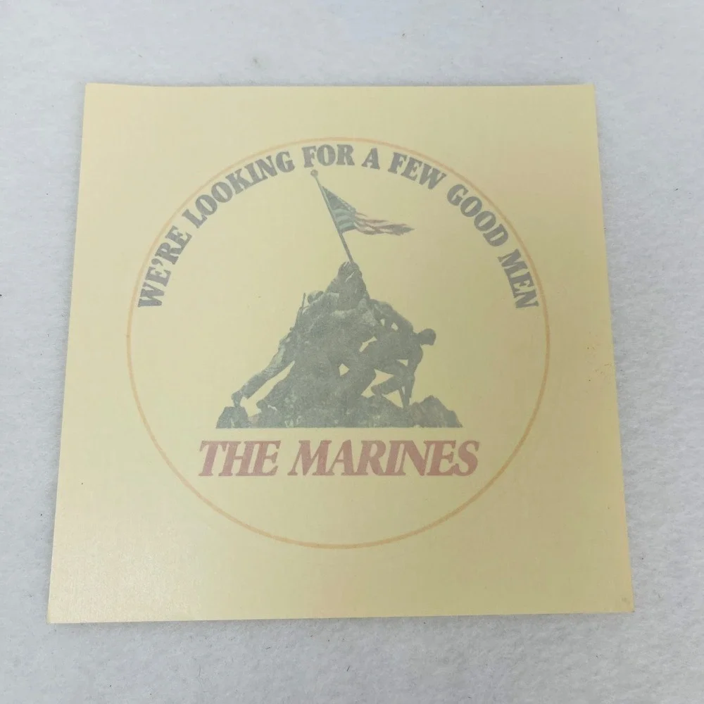 US Marine Corps Iwo Jima Decal Sticker Lot of 5 Few Good Men Vintage Style 6x6